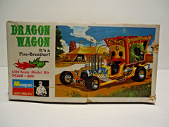 DRAGON WAGON TOM DANIEL SHOW ROD MODEL KIT MONOGRAM VINTAGE 1969 RARE
