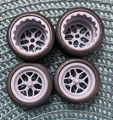 Resin 21/20-inch Billet Specialties Drag Comps Model car wheels, 1/24 1/25 Scale