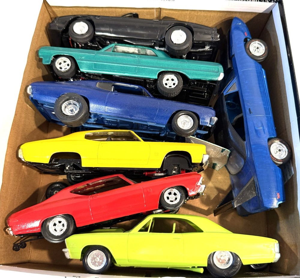 Vintage Muscle Model Car Kit Lot SS Chevelle Superbird Plus Junk Yard *5g