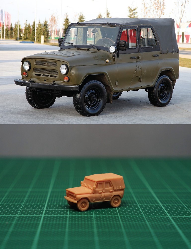 1/144 Ukrainian/Russian UAZ-469 Military Utility Vehicle (fine detail) Resin Kit