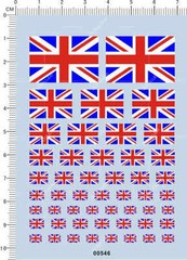All Scale United Kingdom UK Great British National Flag Model Water Decal