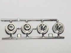 1977 Chevy Van CUSTOM 5 SPOKE MAG WHEELS from 1:25 AMT Model Kit 77 Chevrolet