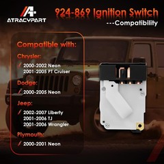 924-869 Ignition Switch, Compatible with 2002-2007 Liberty, 2001-2006 TJ &
