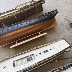 Large Group Lot Vintage Model Models Ship Ships Boat Boats Junk Yard Junkyard