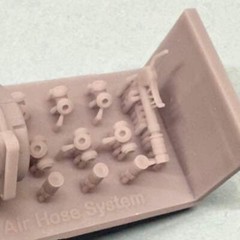 Air Hose Set for Garage Shop Diorama 1/24 1/25