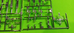 1947 Chevy Moebius Galaxie 1/25 Wayne Valve Cover Carbs Mirrors Chrome Trim