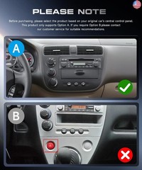 4G+64G Android 15 Car Stereo for Honda Civic 2001-2005 with Wireless Carplay