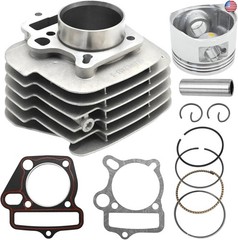 Anxingo 52.4mm Aluminum Cylinder Big Bore Kit with Piston Kit and Gaskets,