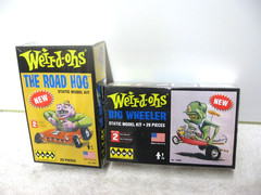 2 HAWK WEIRD-OHS ROAD HOG & BIG WHEELER SKILL 2 MODEL KIT SEALED