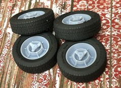 1/24 Scale: 15-inch “1966 Dodge Charger” Resin model car wheels/tires, 1/25