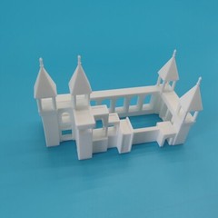 SSMODEL LYTPM003B 1/M Diorama Scenery Fantasy Misalignment Castle For Fishbowl
