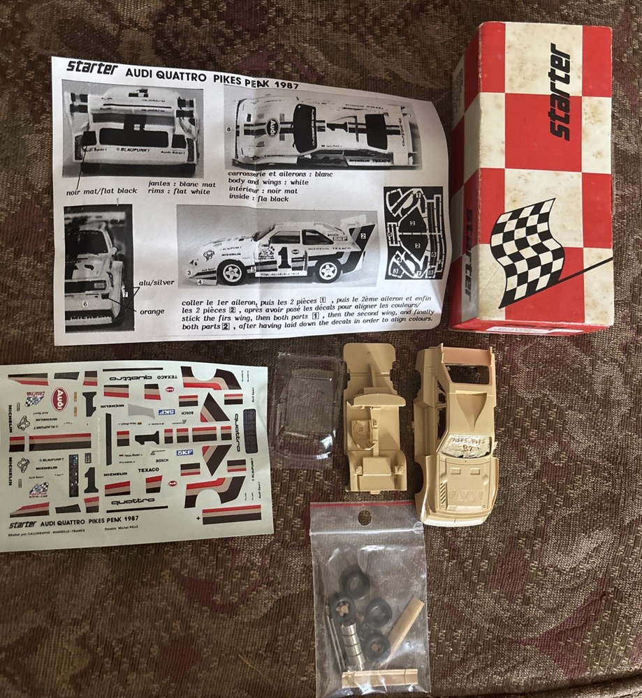 Starter Audi Quattro Pikes Peak 1987 Resin Car Kit 1:43 Made In France
