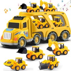 Veslier Construction Truck Toys for Boys 13.78 x 5.71 x 4.33 inches, Yellow