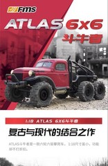 FMS 1/18 Atlas 6X6 Crawler RTR Waterproof Remote Control CarOff Road RC Blue