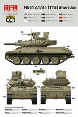 RYEFIELD MODEL RFM RM-5020 1/35 M551A1/A1 TTS Sheridan