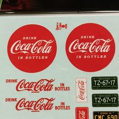Coke machine Cola Cola die cast vintage dolly decal sheet 55 Cameo Pickup 1/25