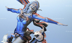Supergirl and Krypto model kit unassembled unpainted