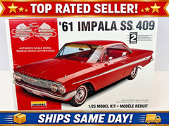 Lindberg ’61 Impala SS 409 1:25 Scale Model Kit New In Sealed Box-FAST SHIPPING!