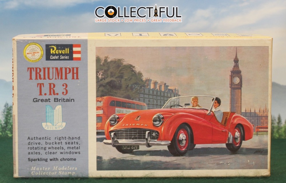 REVELL *RARE* TRIUMPH T.R.3. MODEL KIT – SEALED IN BOX – MADE 1962 / 1:44🔥