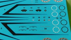 REVELL 1/25 ’56 1956 Chevy Del Ray Waterslide Decal Sheet Disc Brakes Emblems