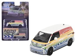 Mini GT MGT00899 1/64 Volkswagen ID. Buzz Van Prototype “Rainbow”
