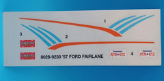 AMT/ERTL | No. 8028 | 1:25 1957 Ford Fairlane 500 Decals