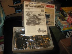 MIB M6 37mm Gun Carriage by Peerless Max in 1/35 scale from 1970s