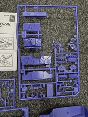 1966 66 Chevy II Nova Pro Street 1/25 Scale Model Purple Parts Lot