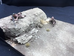 1/35 Scale Military Diorama Base Terrain Display Model Soldiers Figures Diecast