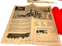 Vintage 1956 Revell, White Fruehauf Gas Truck, Mobilgas, H-1402:169, Open Box