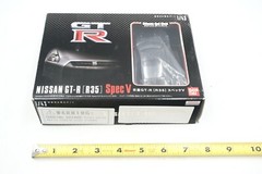 Bandai 1/43 Nissan GT-R R35 Spec V Ultimate Opal Black Model Kit 2009