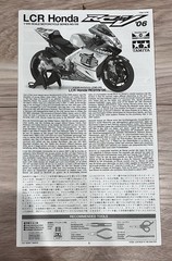Tamiya 14108 1/12 LCR Honda RCV211 ’06 Casey Stoner + Front Fork Upgrade