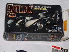 1989 MICHAEL KEATON KABAYA DC COMIC BATMOBILE BATMAN MOVIE MODEL KIT BUILT