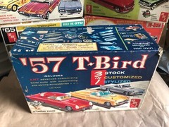 AMT 3 Way 1957 Ford Thunderbird T-bird George Barris Model Kit T2257 BOX 1:25