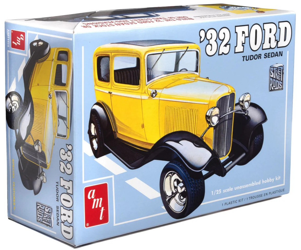 AMT 1932 Ford Tudor Sedan – Street Rods Series 1:25 Scale Model Car Kit 1414