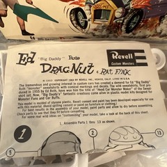 Vintage ORIGINAL Revell Ed “BIG DADDY” Roth DRAG NUT NOS FACTORY SEALED 1963