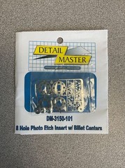1/24 Detail Master #3150-101 8-Hole Photo Etch Insert With Billet Centers
