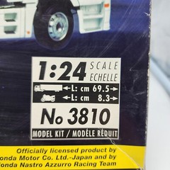 2001 ITALERI Honda Motorcycle Racing Team Model #3810 Nastro Azzu Open Box 1:24