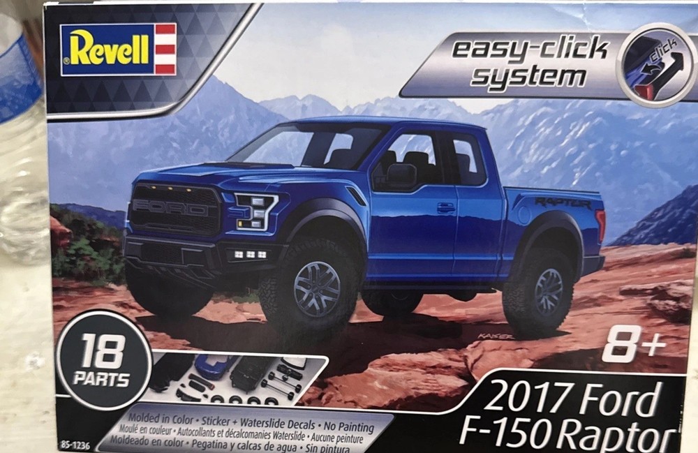 Revell 2017 Ford F-150 Raptor EasyClick System 1/25 Plastic Model Kit 851236 NIB