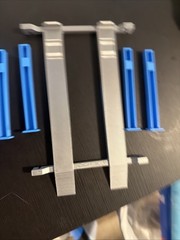 4 post model car lift 1:24 1:25 scale KIT Diorama In Silver And Blue! Paintable