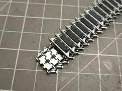 1/35 Scale Metal Track Links w/metal pin for Chieftain Main Battle Tank Model