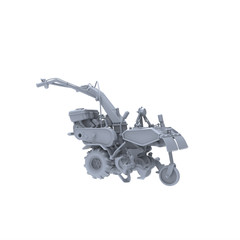 MRY-SFW LYTA053 Small Garden Tiller (Unpainted) 1/150 Adult Collectible