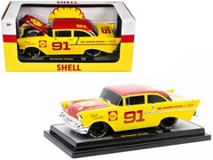 40300-117A M2 1957 Chevrolet 150 Sedan #91 Yellow with Red Hood scale 1/24