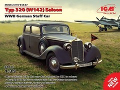 Typ 320 (W142) Saloon, WWII German Staff Car (Plastic model kit) 1/35 ICM 35537