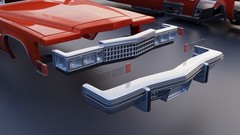 ABS-LIKE RESIN 3D PRINTED 1/25 1977 CADILLAC COUPE DEVILLE KIT