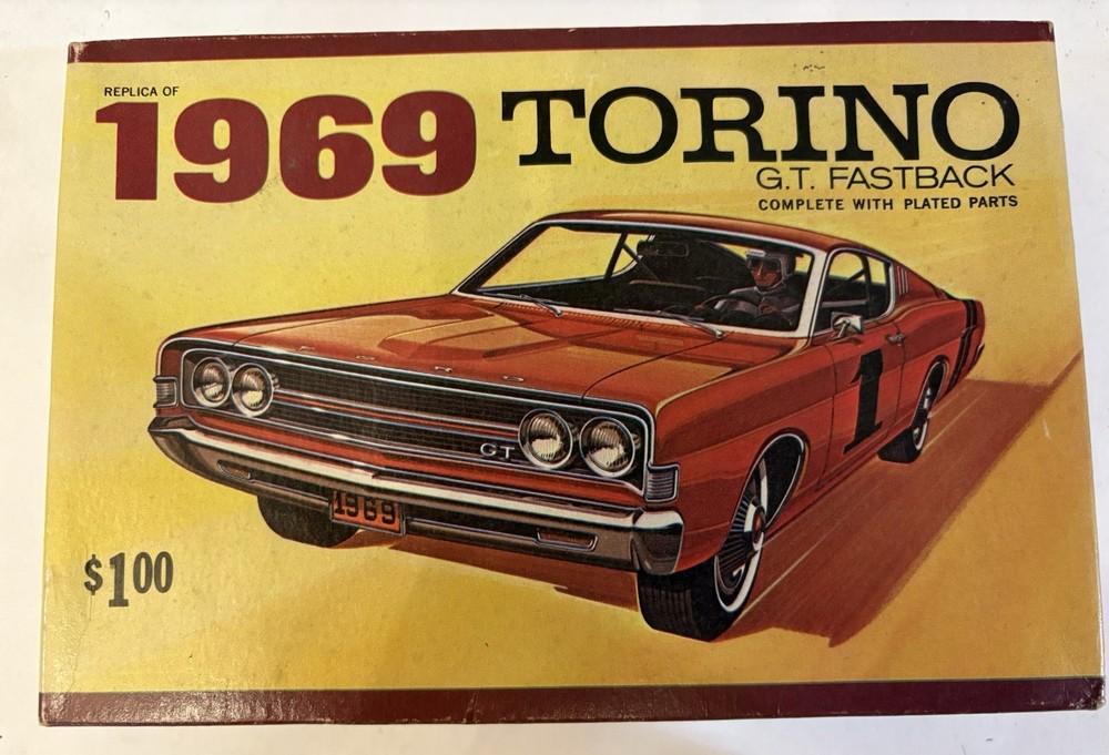 1969 Release Palmer Plastics 1969 Torino Unbuilt !!