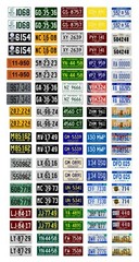 1/64 scale model car assorted Michigan license plates state tags
