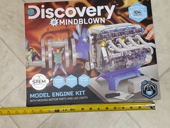 Discovery Mindblown Model Engine Build Kit 4 Cylinder Combustion STEM 104 Piece
