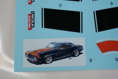 Revell 69 Camaro Z-28 Foose Edition 1:12 Model Kit Parts Decals Only *damaged*