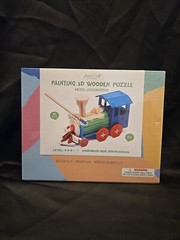 Hands Craft painting wooden puzzle train Craft Kit